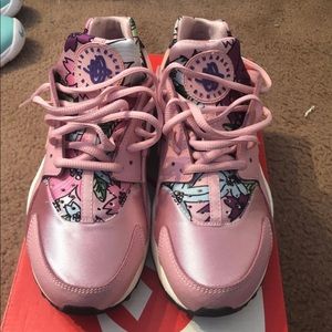 Pink Floral Huarache
